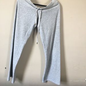 Women’s Gray Juicy couture velour  pants size L